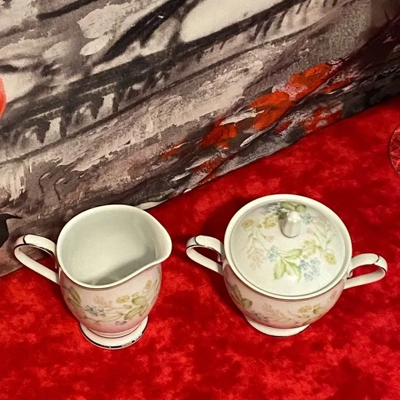 Vintage Noritake Essence Creamer and Sugar Set - Picture 4 of 8